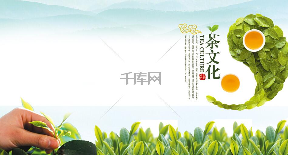 茶叶茶文化清新简约banner